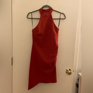 Dark pink cocktail dress